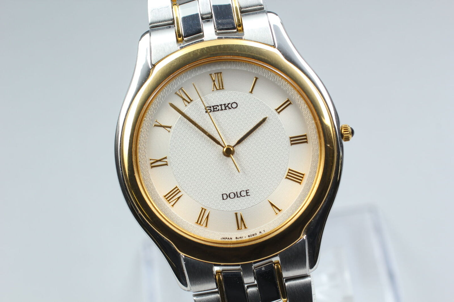 [Near MINT w/ Box] Seiko DOLCE 8J41-6030 Ivory Men's Quartz Watch From JAPAN