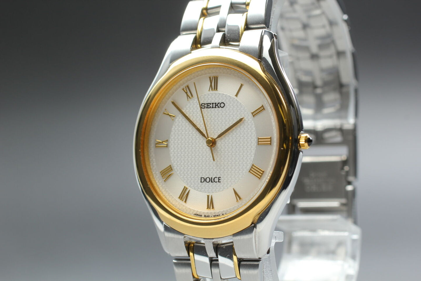 [Near MINT w/ Box] Seiko DOLCE 8J41-6030 Ivory Men's Quartz Watch From JAPAN