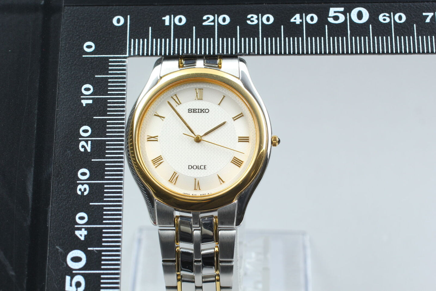 [Near MINT w/ Box] Seiko DOLCE 8J41-6030 Ivory Men's Quartz Watch From JAPAN