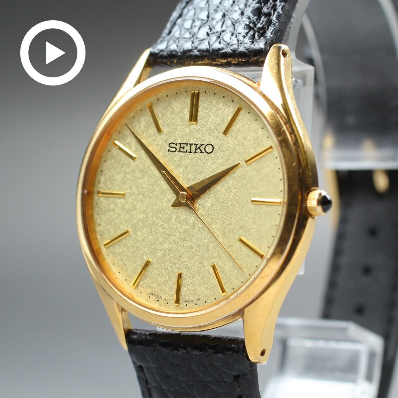 New Band [Near MINT] Seiko Dolce 8J41-0AJ0 SACM150 Gold Quartz Men’s Watch JAPAN