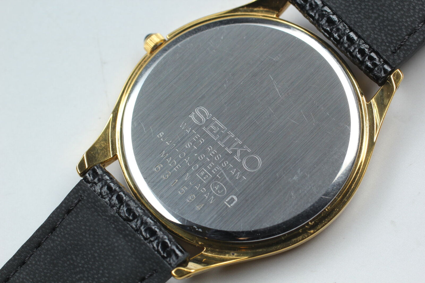 New Band [Near MINT] Seiko Dolce 8J41-0AJ0 SACM150 Gold Quartz Men’s Watch JAPAN