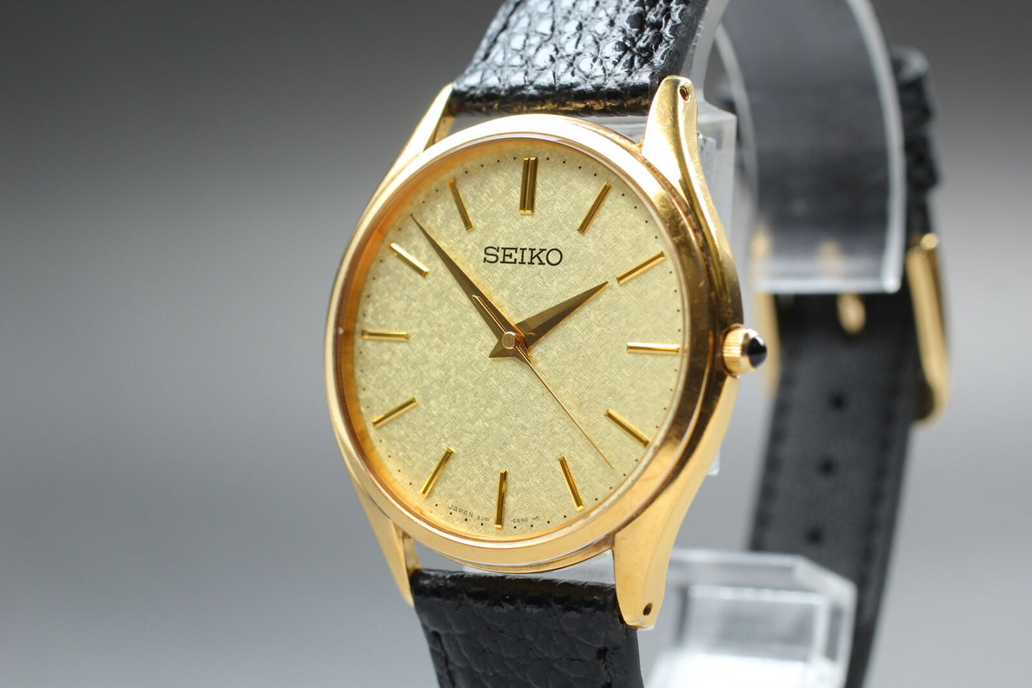 New Band [Near MINT] Seiko Dolce 8J41-0AJ0 SACM150 Gold Quartz Men’s Watch JAPAN