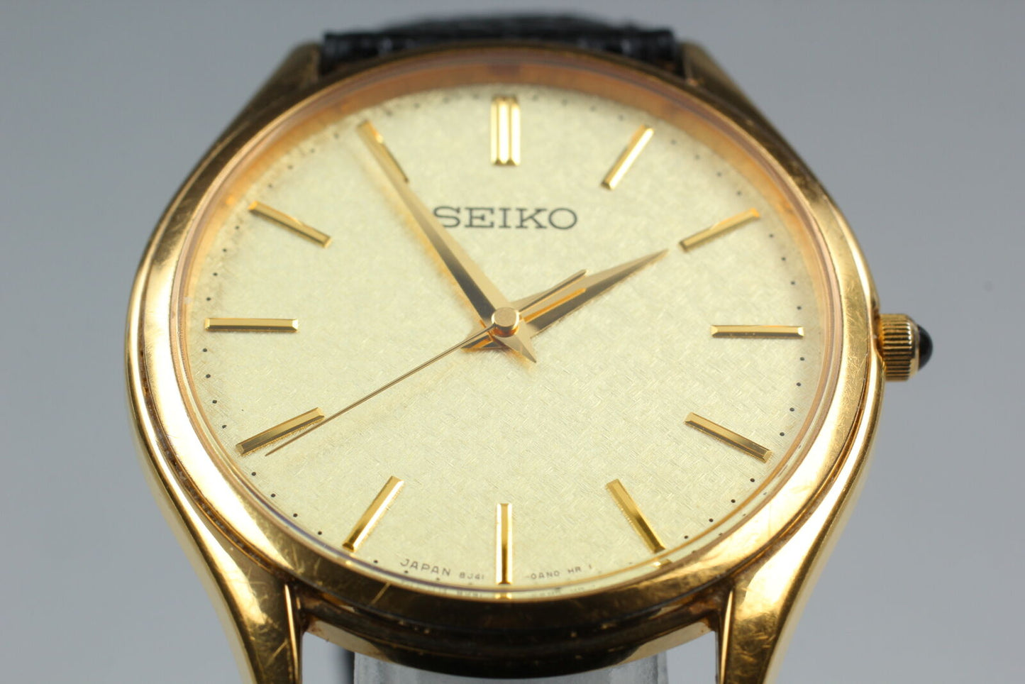 New Band [Near MINT] Seiko Dolce 8J41-0AJ0 SACM150 Gold Quartz Men’s Watch JAPAN