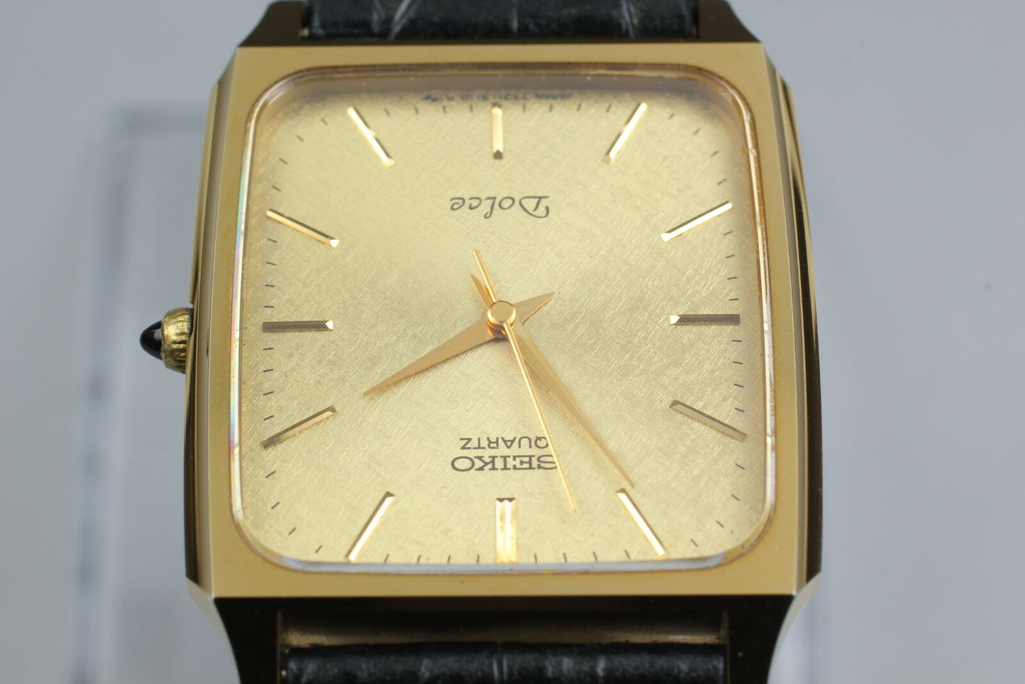 Vintage [Near MINT] Seiko Dolce 7731-5110 Gold Square Men's Quartz Watch JAPAN