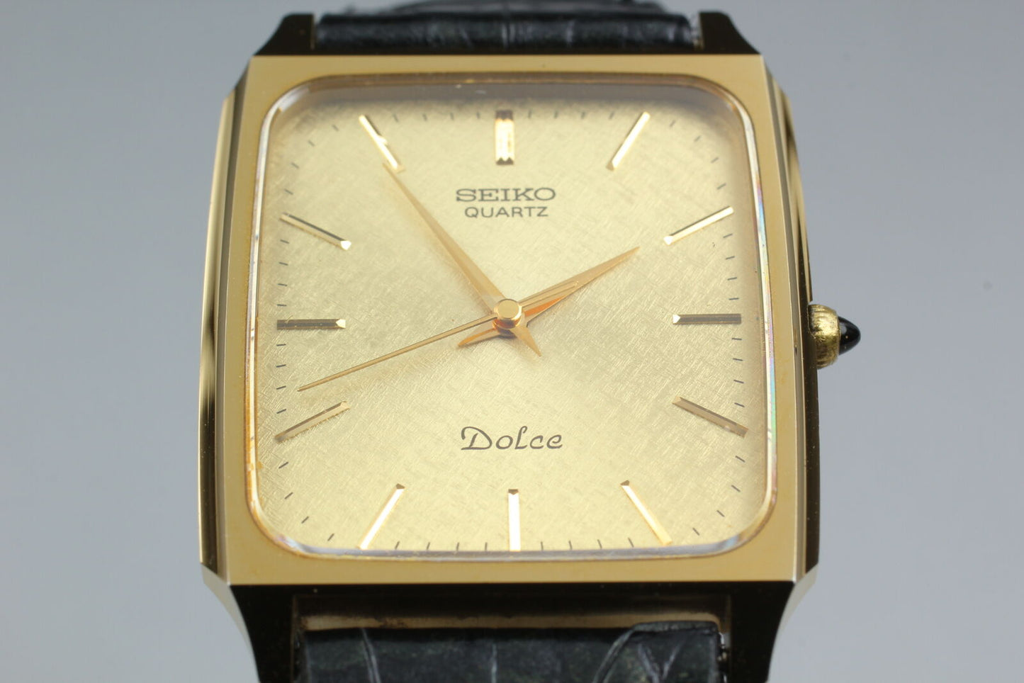 Vintage [Near MINT] Seiko Dolce 7731-5110 Gold Square Men's Quartz Watch JAPAN