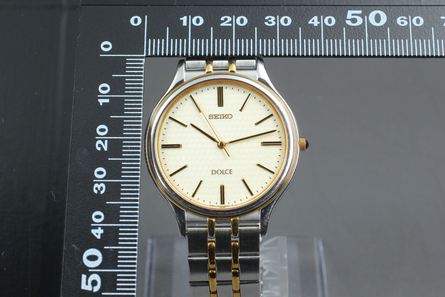 [N MINT] Vintage SEIKO Dolce 8J41-8000 Quartz Gold Mens Vintage Watch From JAPAN