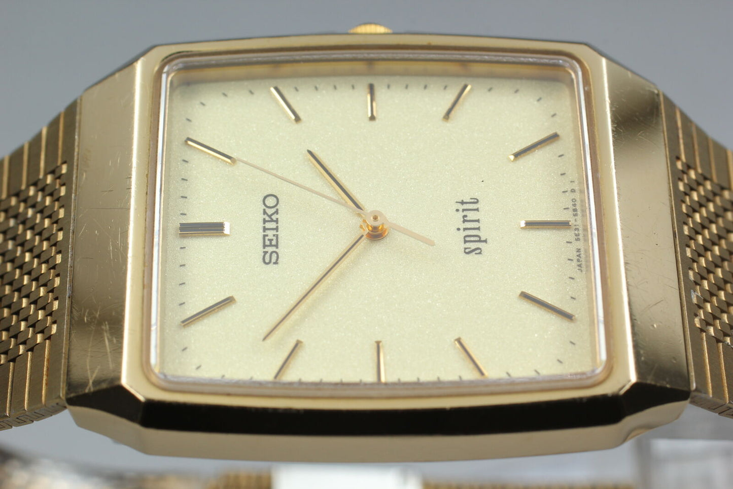 1999 [Near MINT] SEIKO SPIRIT 5E31-5A60 Gold Men's Quartz Watch From JAPAN