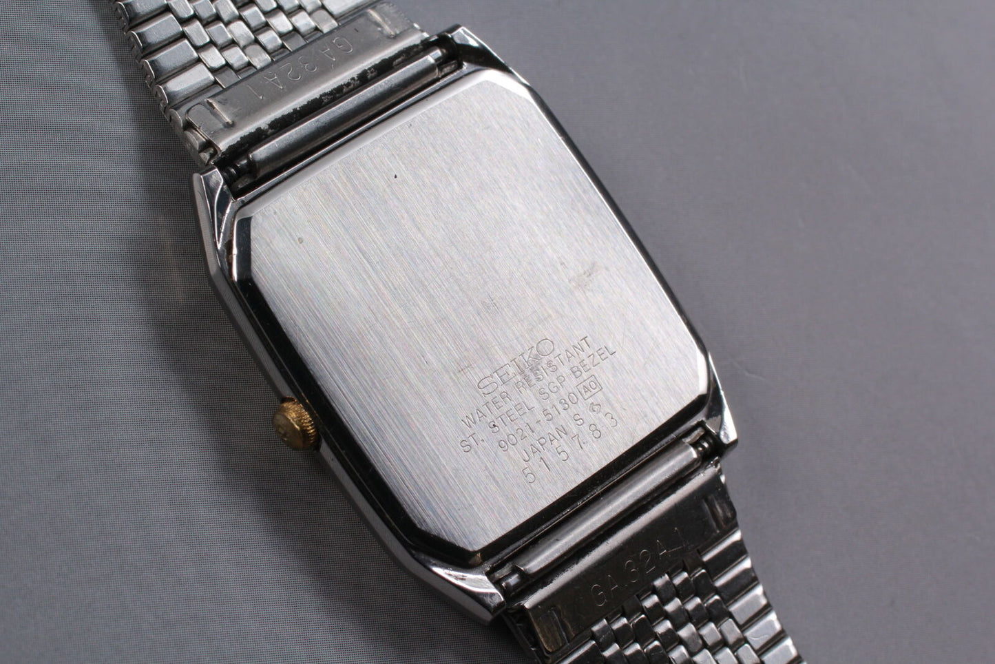 [Near MINT] Seiko Chronos 9021-5130 Silver Quartz Midsize Men's Watch From JAPAN