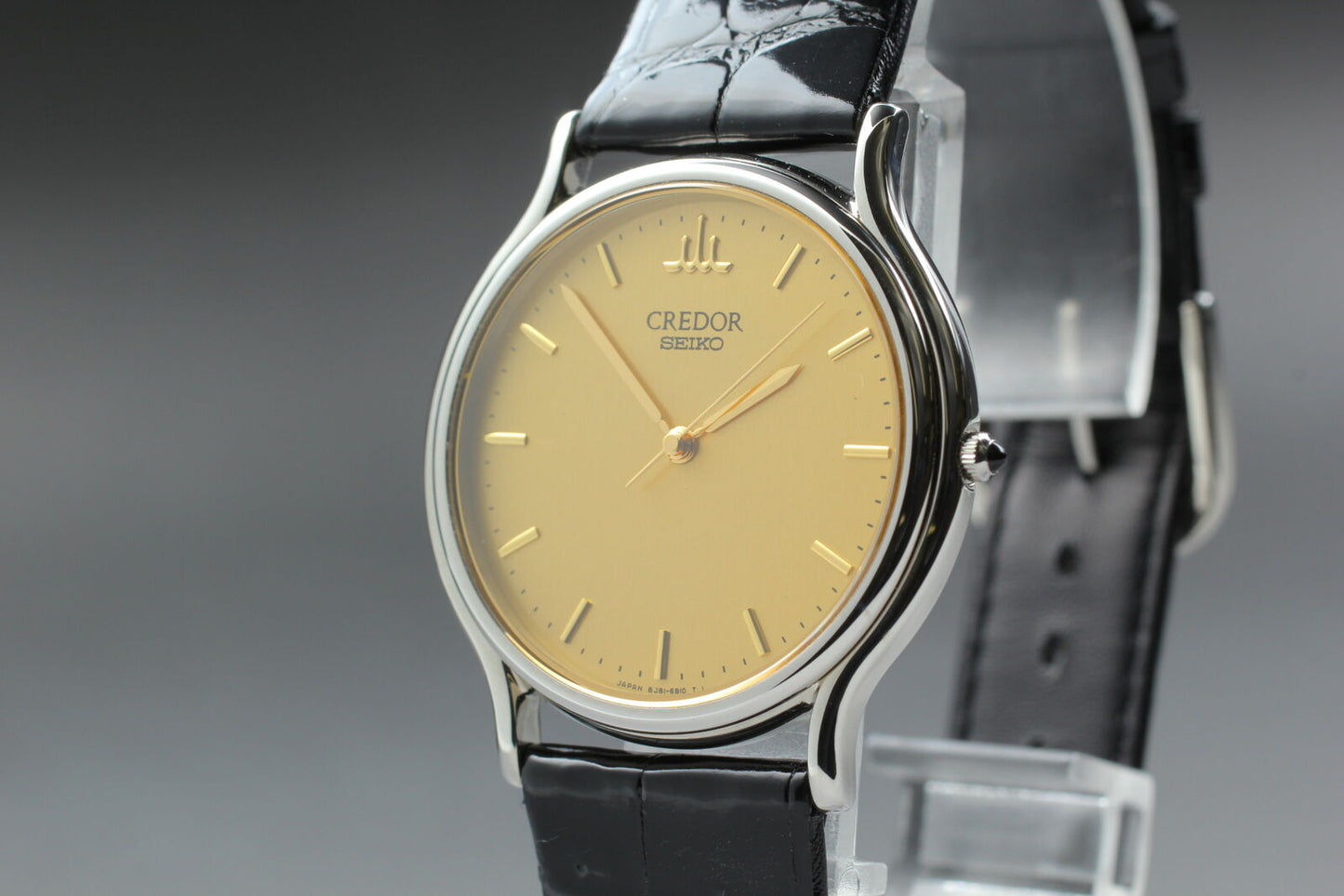 Box & Paper [Top MINT] Seiko Credor 8J81-6A30 Men's Quartz Watch From JAPAN