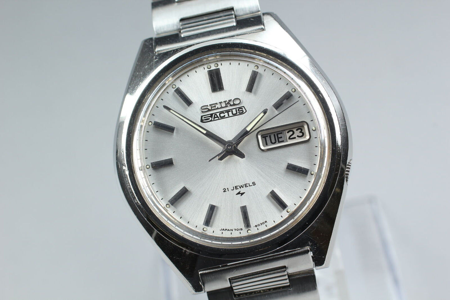 Vintage [Exc+5] Seiko 5 Actus 7019-8010 Automatic Men's Watch From JAPAN