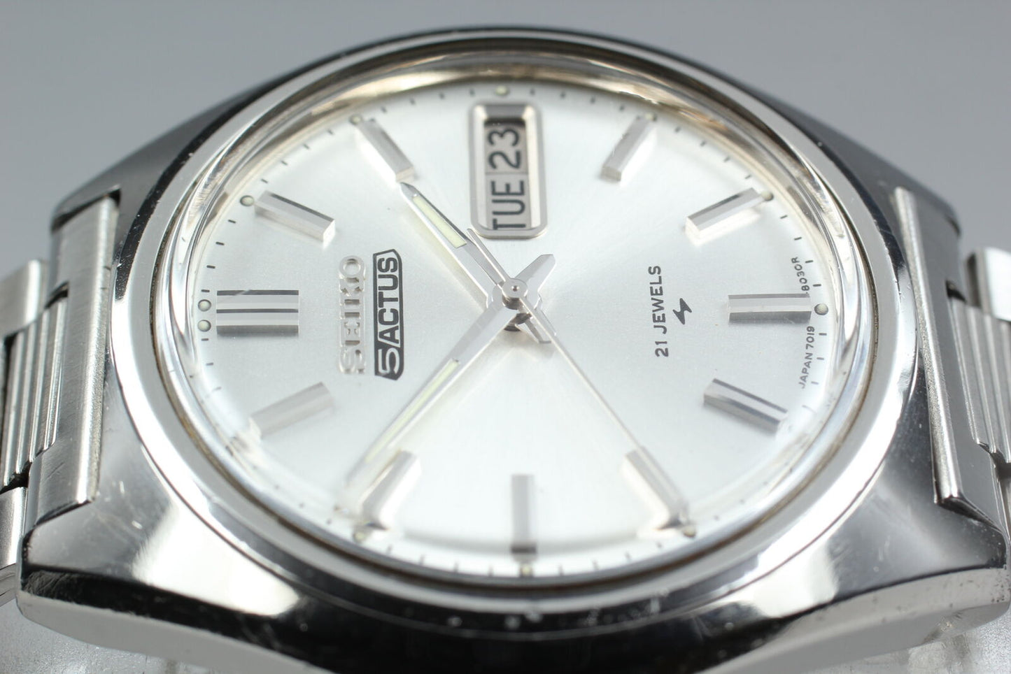 Vintage [Exc+5] Seiko 5 Actus 7019-8010 Automatic Men's Watch From JAPAN