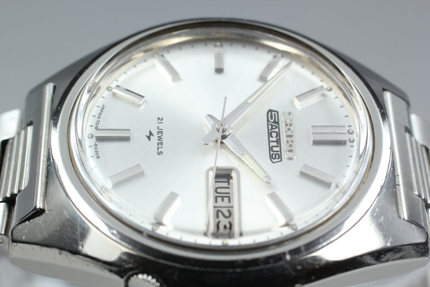 Vintage [Exc+5] Seiko 5 Actus 7019-8010 Automatic Men's Watch From JAPAN