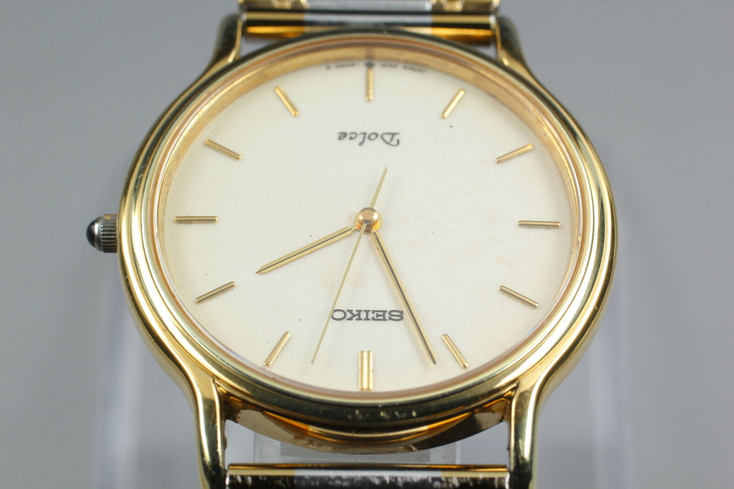 Vintage [Exc+5] SEIKO Dolce 9531-6030 Quartz White Dial Men's Watch From JAPAN