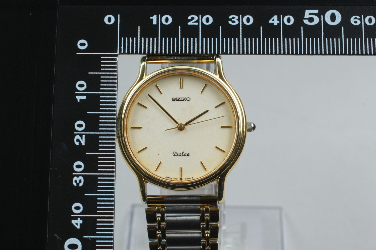 Vintage [Exc+5] SEIKO Dolce 9531-6030 Quartz White Dial Men's Watch From JAPAN