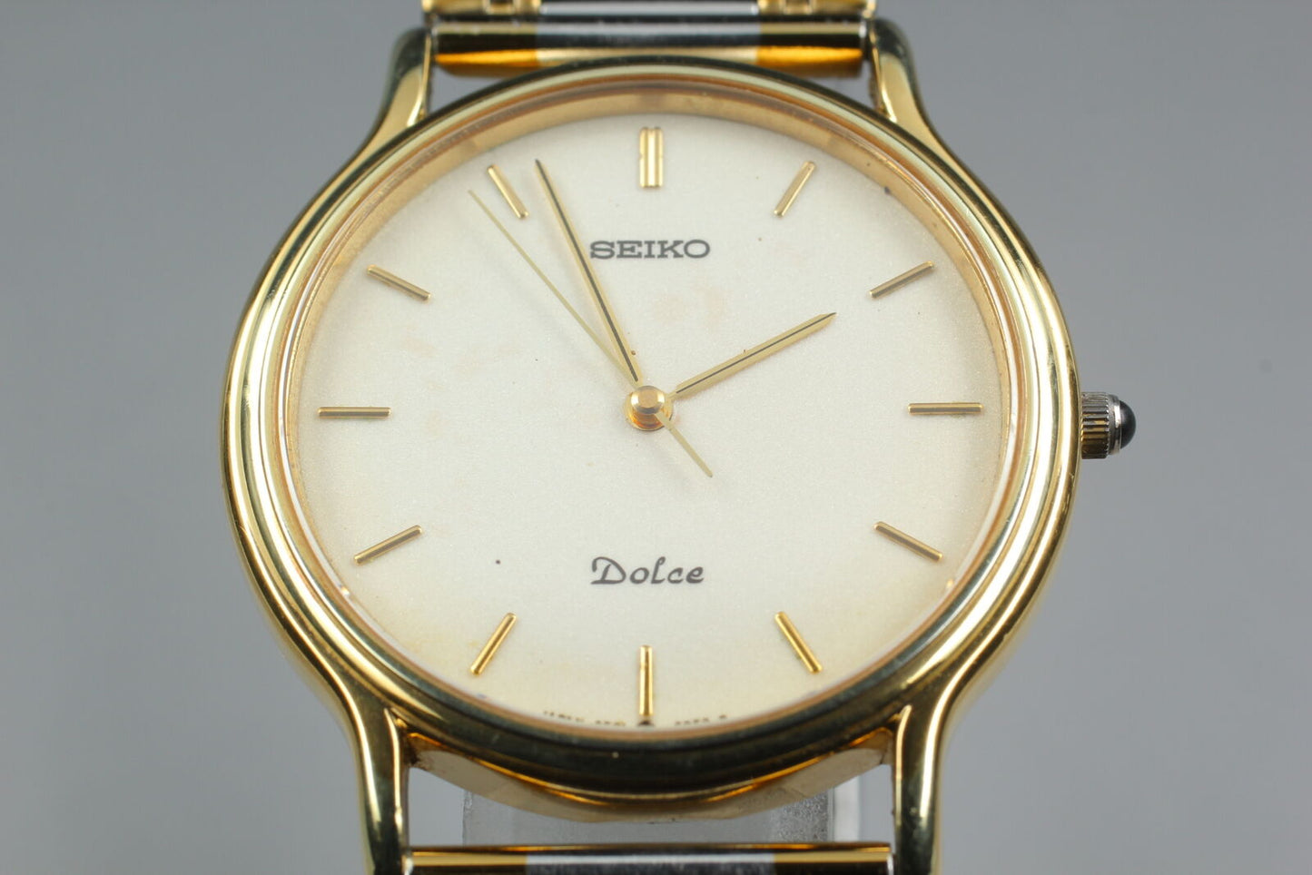 Vintage [Exc+5] SEIKO Dolce 9531-6030 Quartz White Dial Men's Watch From JAPAN