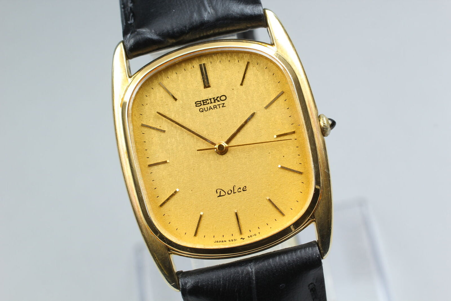 1981 [N MINT] Seiko Dolce 5931-5460 SGP30 Quartz Midsize Men's Watch From JAPAN