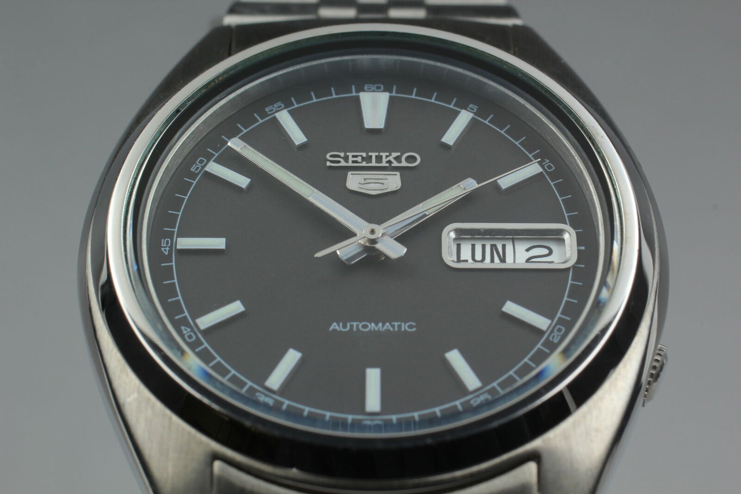 [Exc+++++] SEIKO 5 7S26-3180 Automatic Black Dial Men's Watch From JAPAN