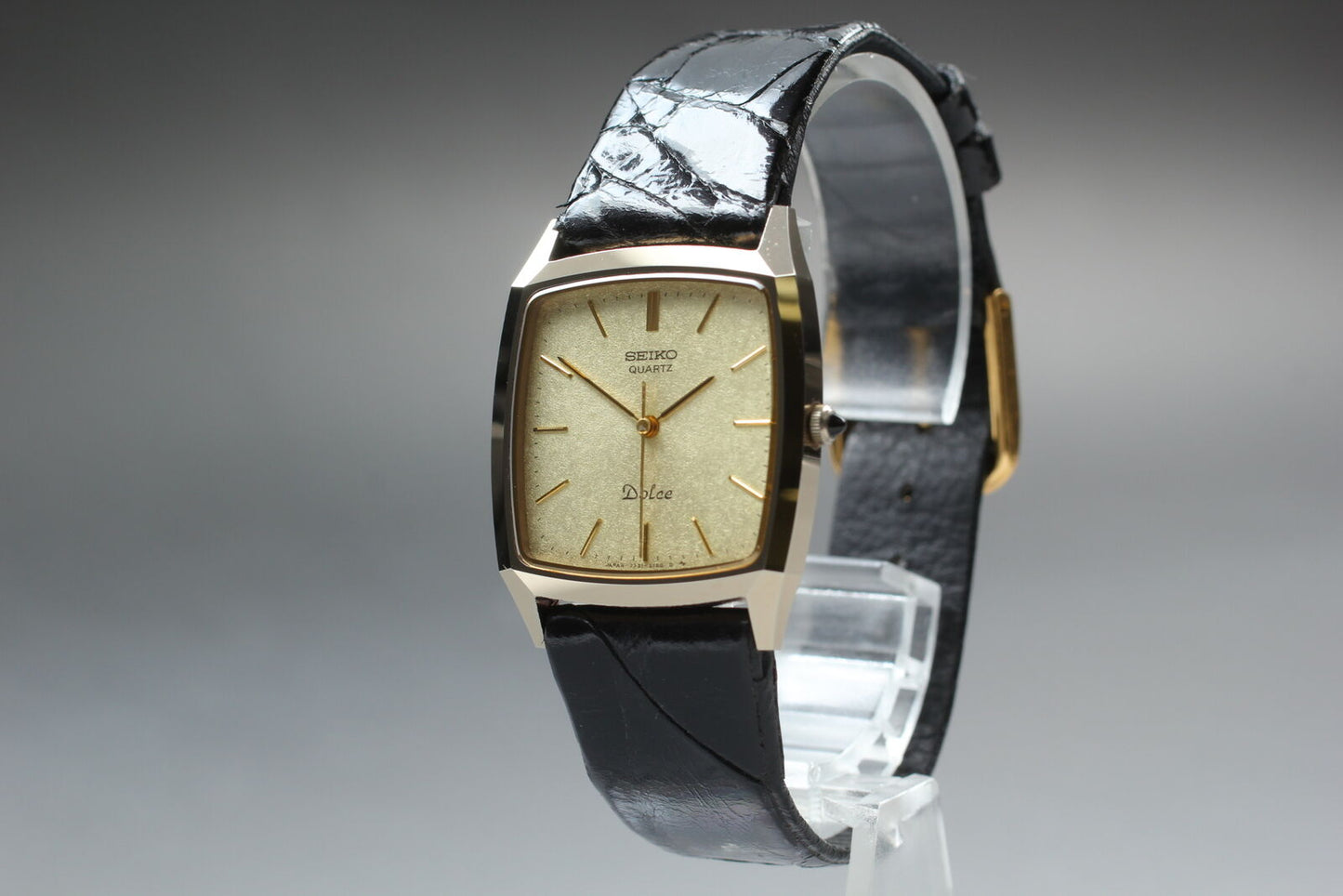 Vintage [Near MINT] SEIKO Dolce 7731-5160 Square Quartz Men's Watch From JAPAN