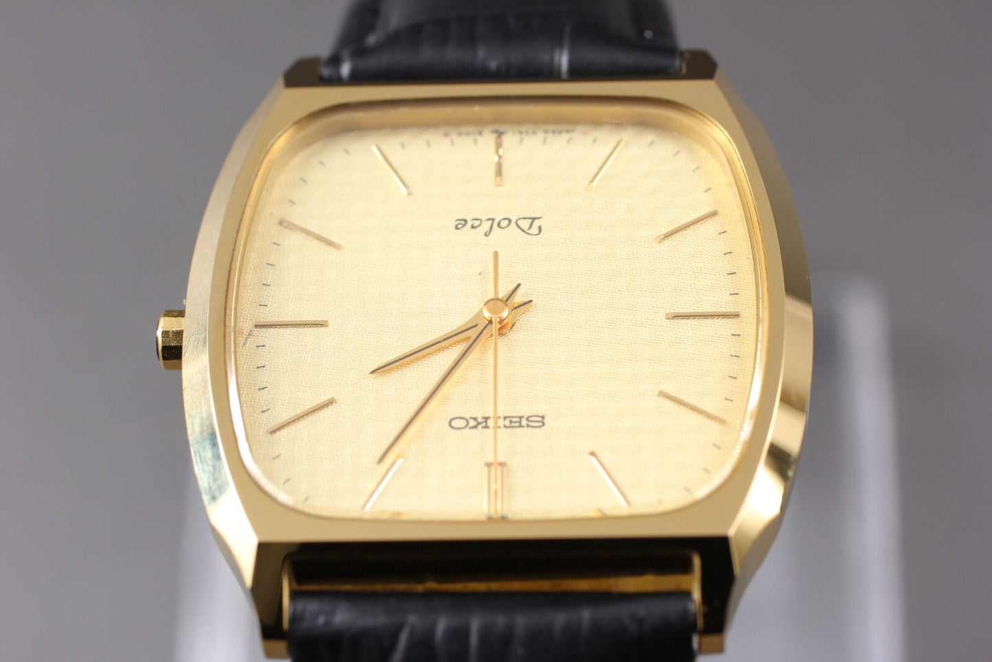 Vintage [MINT] SEIKO Dolce 7741-5100 Gold Quartz Men’s Watch From JAPAN