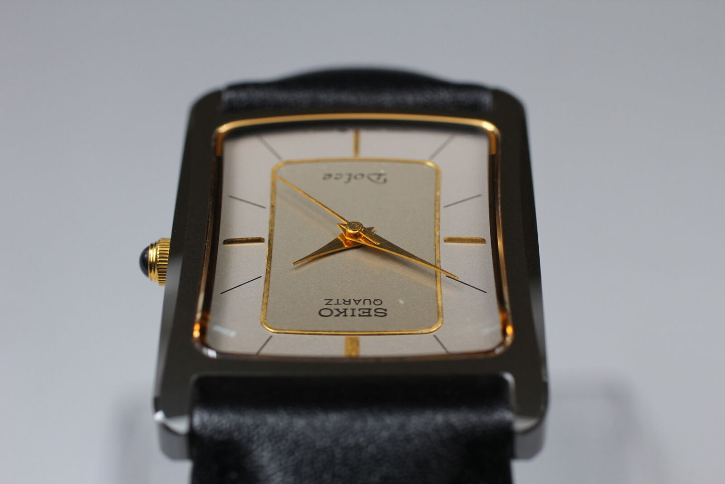 Vintage [MINT] Seiko Dolce 7321-5490 Square Quartz Men's Watch From JAPAN