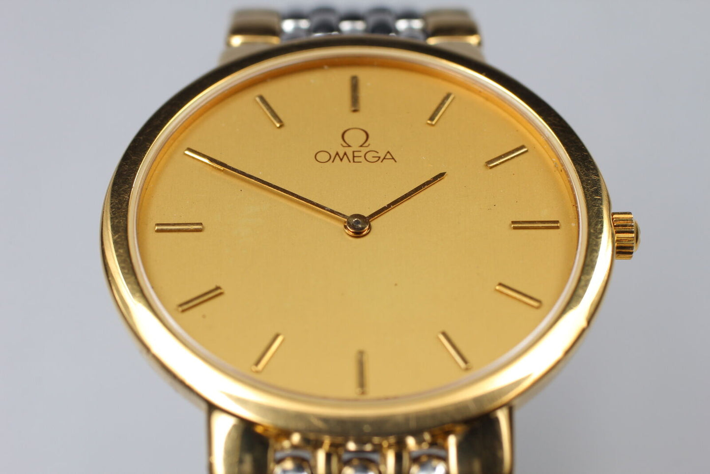 Vintage [Near MINT] OMEGA De Ville Cal.1378 Quartz Gold Men's Watch From JAPAN