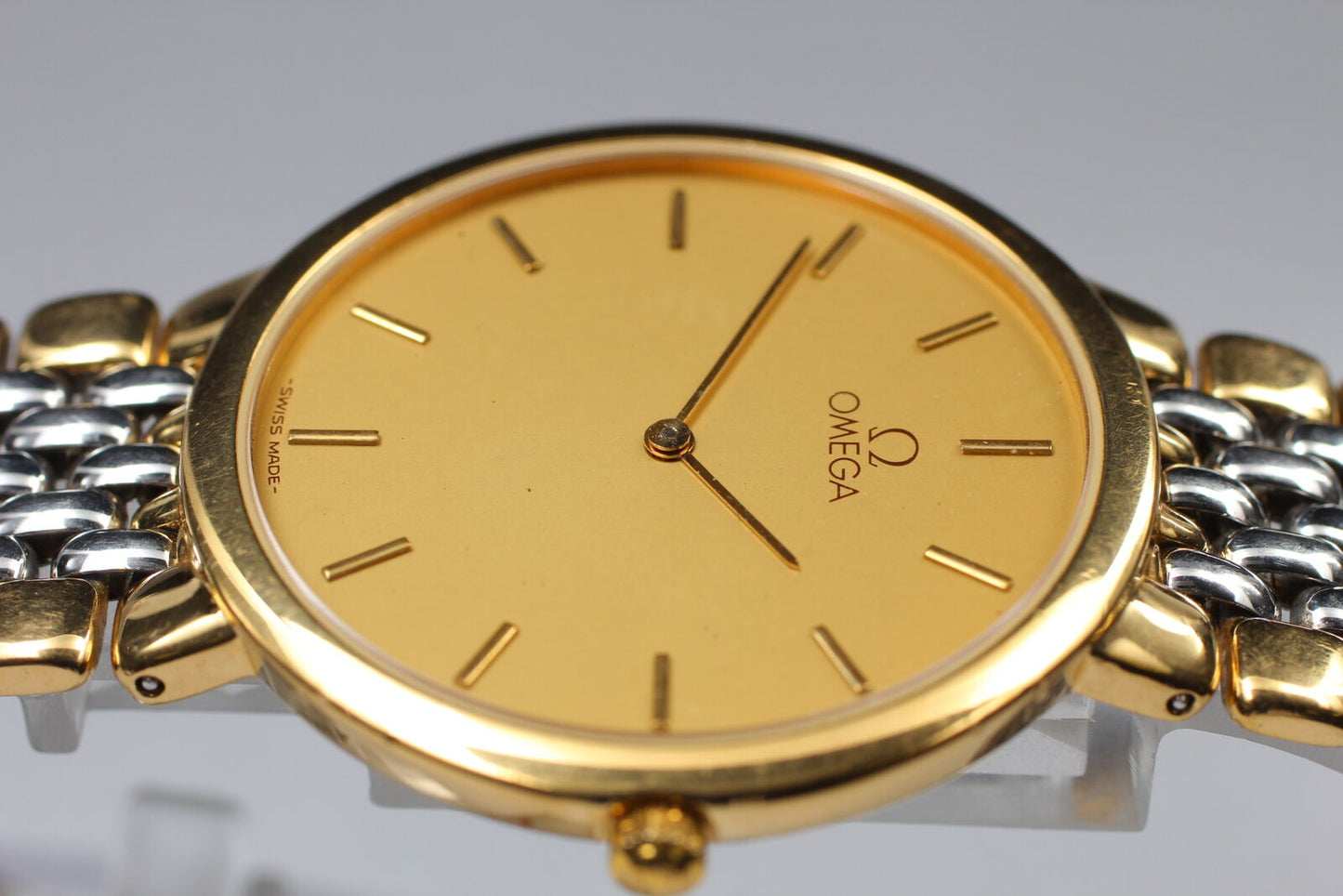 Vintage [Near MINT] OMEGA De Ville Cal.1378 Quartz Gold Men's Watch From JAPAN