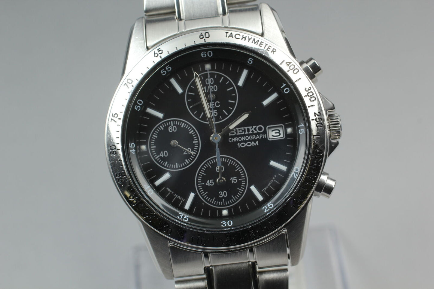 [Near MINT] Seiko 7T92-0DW0 Chronograph Quartz Men's Watch From JAPAN