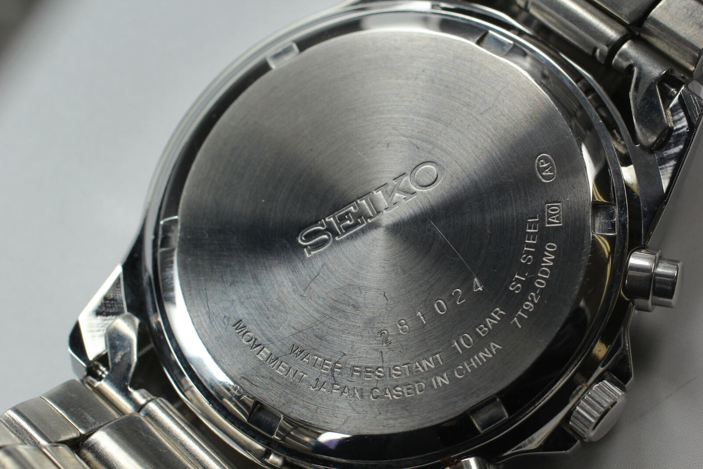 [Near MINT] Seiko 7T92-0DW0 Chronograph Quartz Men's Watch From JAPAN