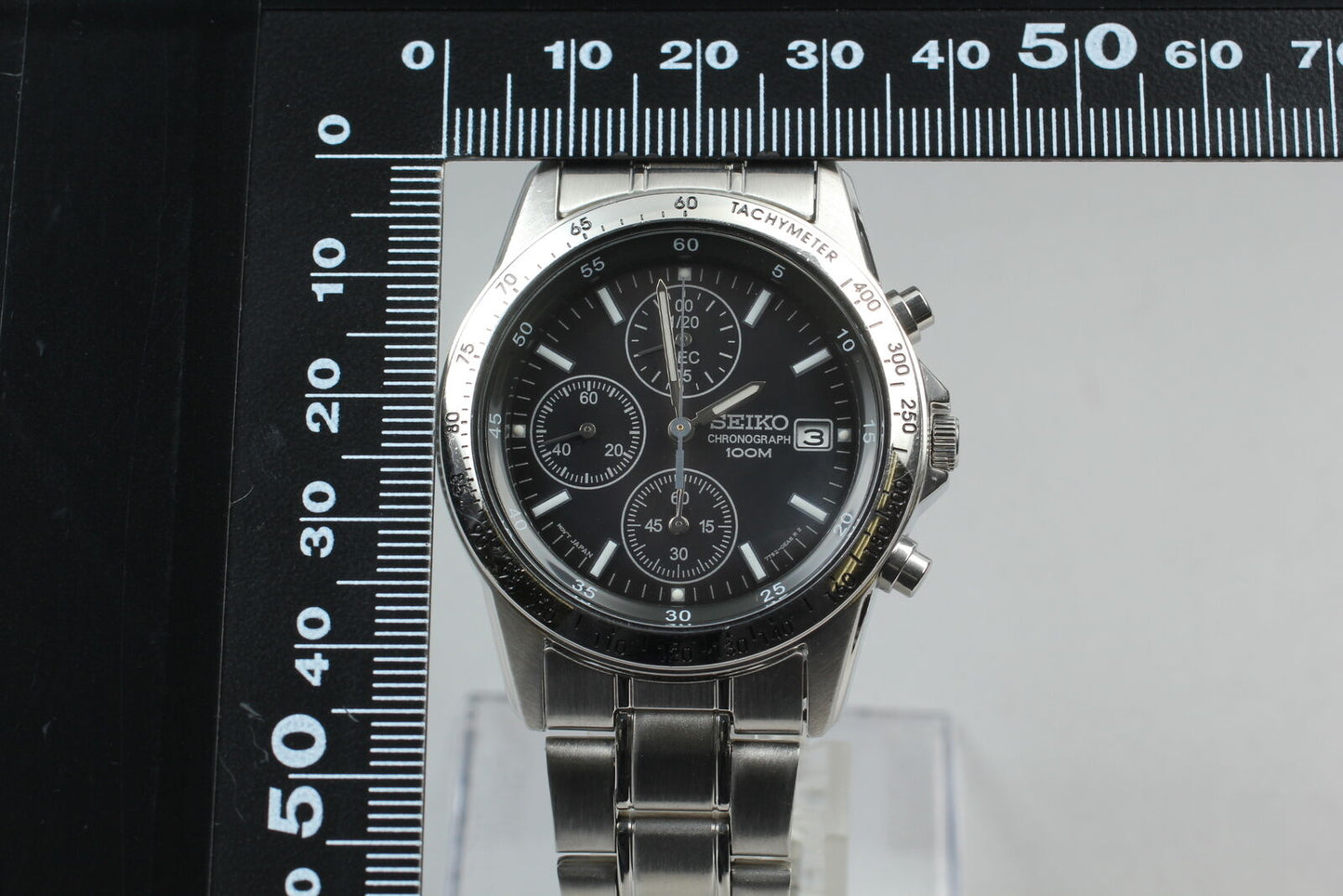 [Near MINT] Seiko 7T92-0DW0 Chronograph Quartz Men's Watch From JAPAN