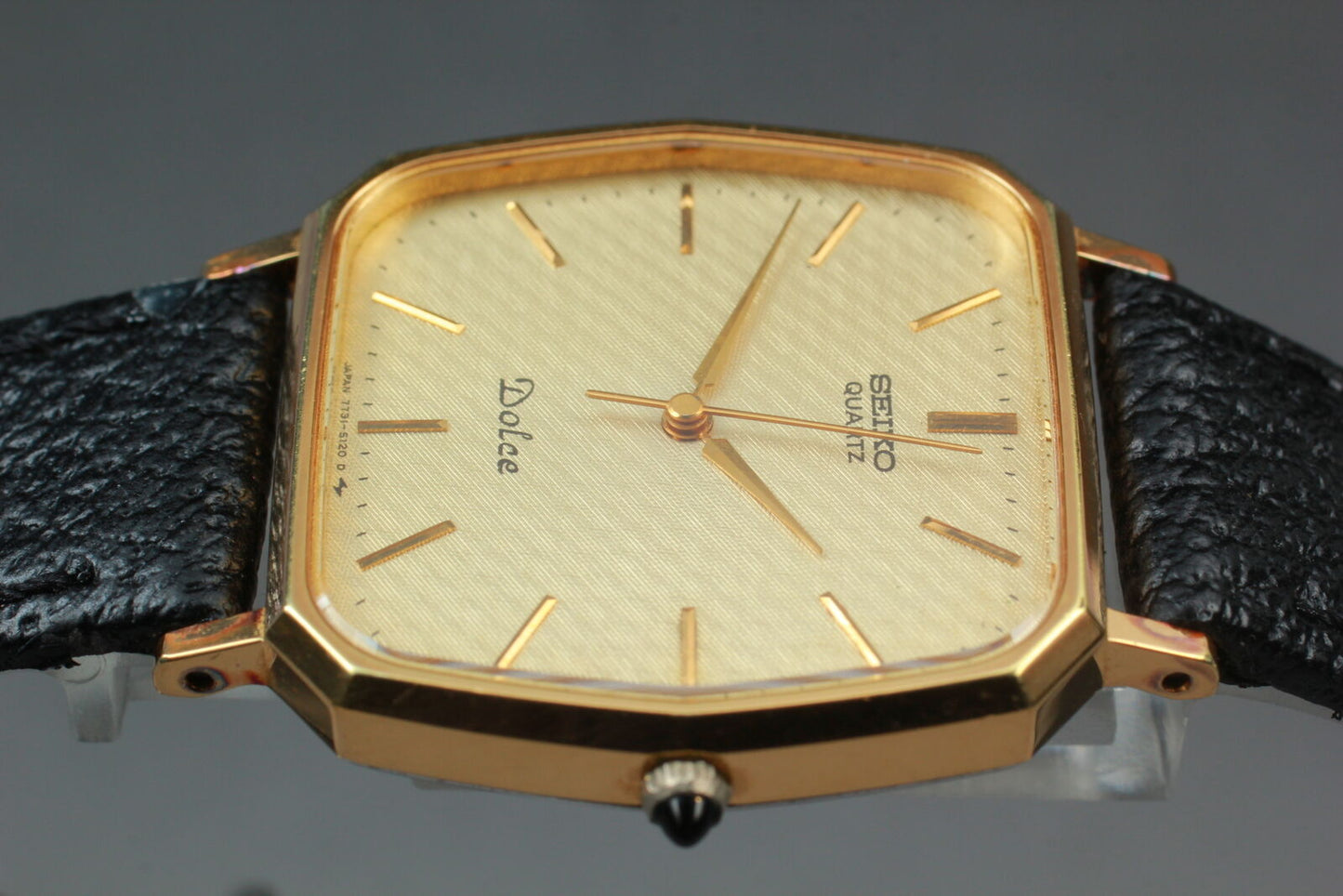 ⏯ 1986 [Near MINT] Seiko Dolce 7731-5120 SGP30 Square Men's Quartz Watch JAPAN