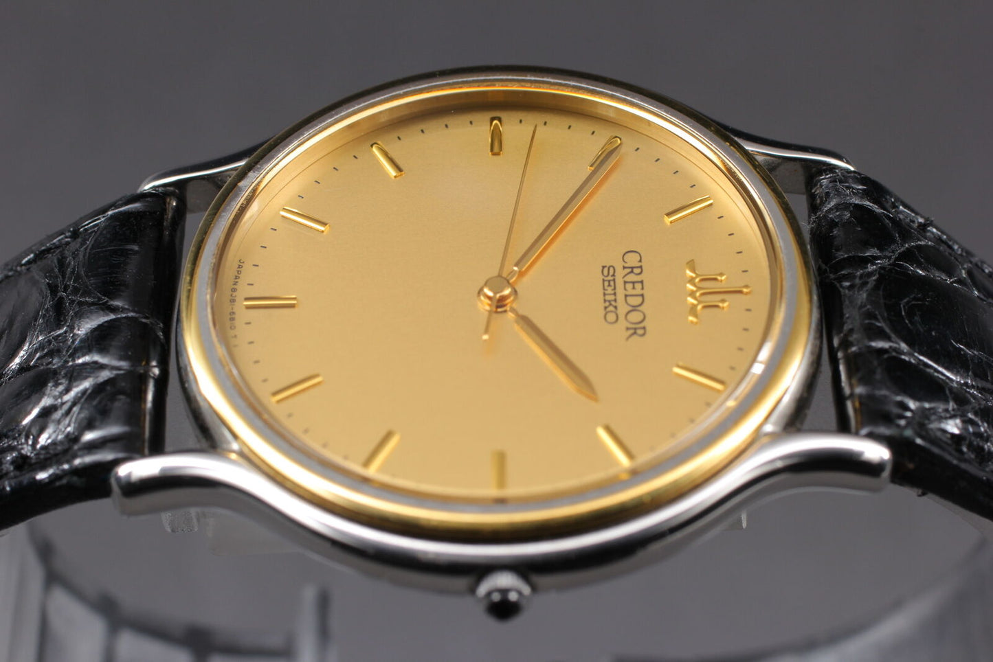 ⏯ Vintage [MINT] SEIKO CREDOR 8J81-6B00 18KT Gold Quartz Men's Watch From JAPAN