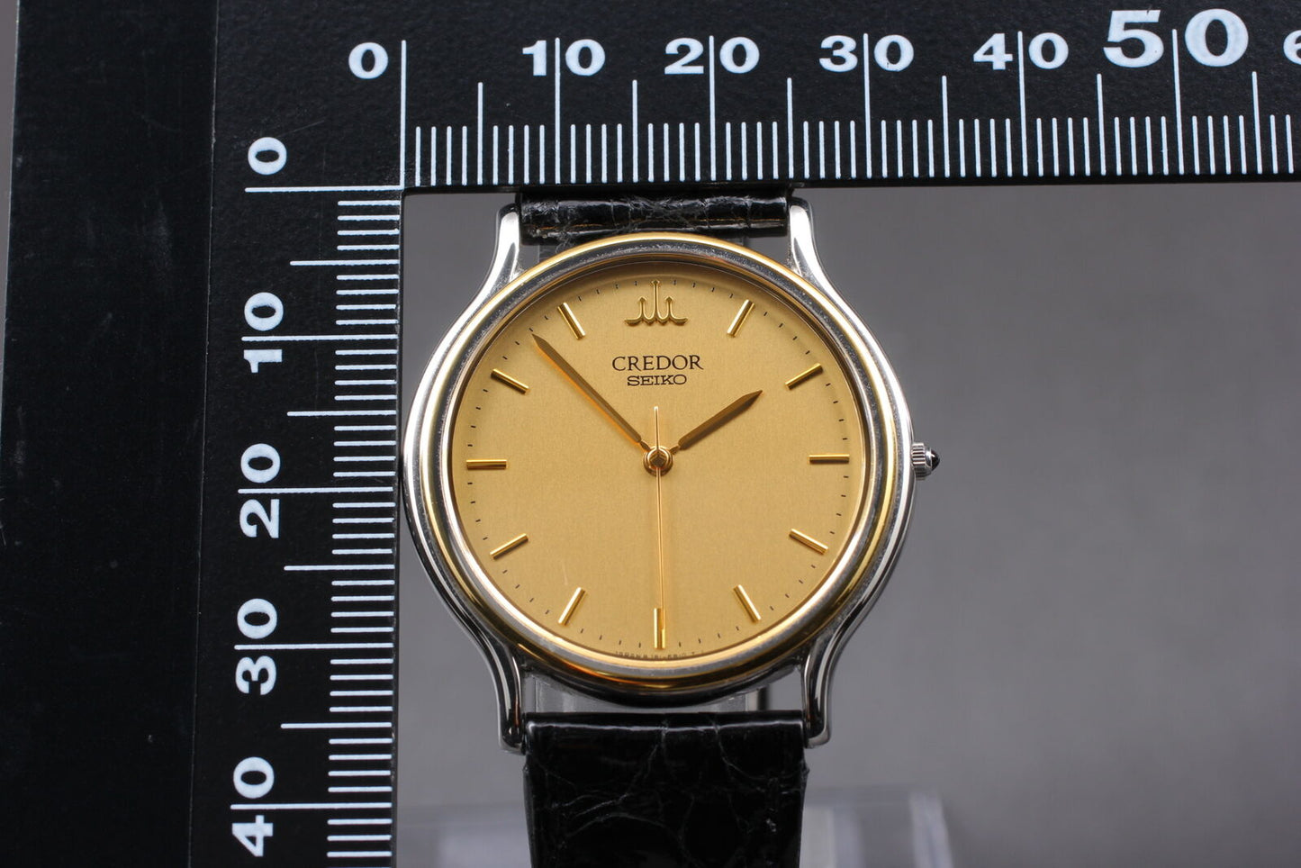 ⏯ Vintage [MINT] SEIKO CREDOR 8J81-6B00 18KT Gold Quartz Men's Watch From JAPAN