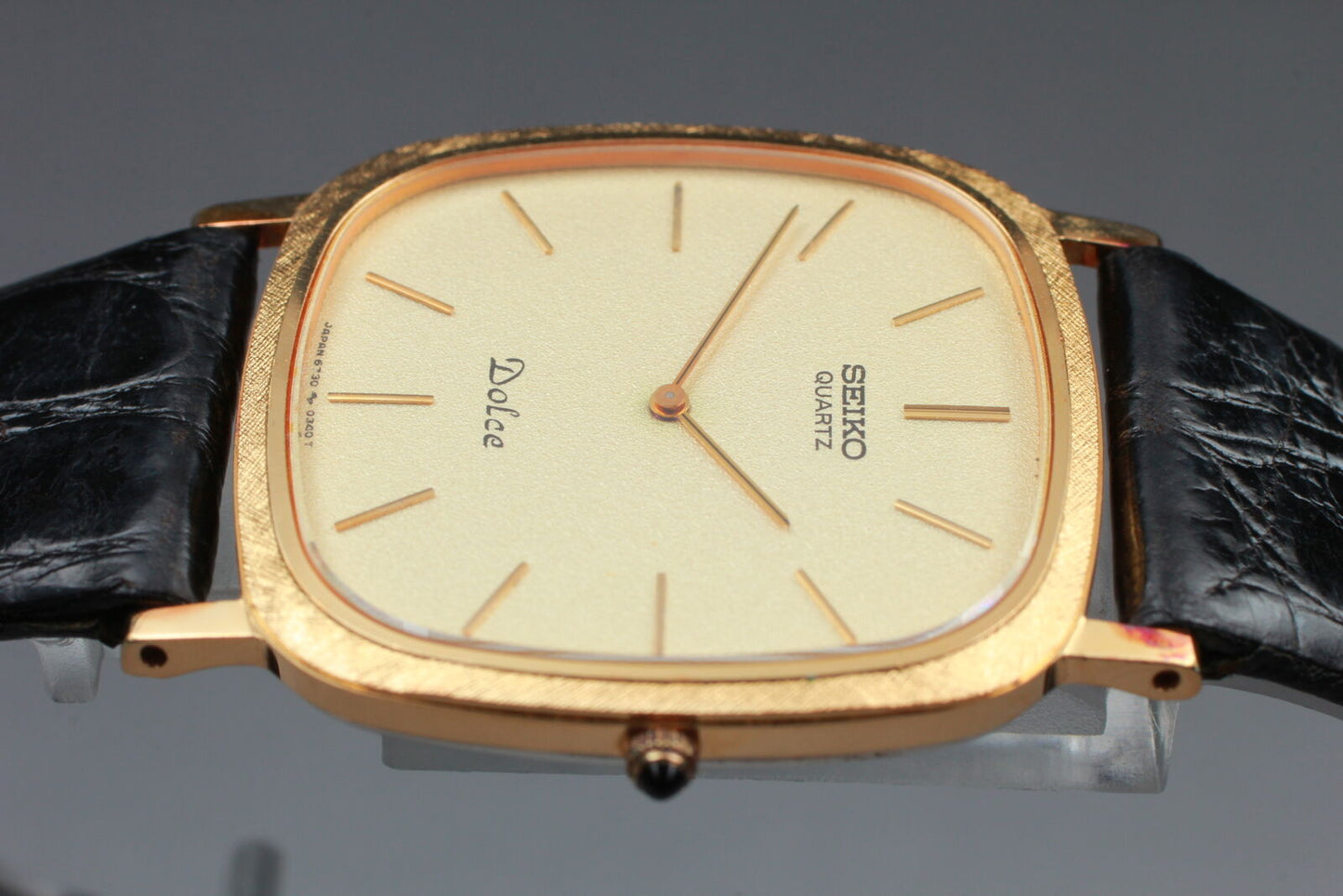 ⏯ Vintage [Near MINT] Seiko Dolce 6730-5170 SGP30 Gold Quartz Men's Watch JAPAN