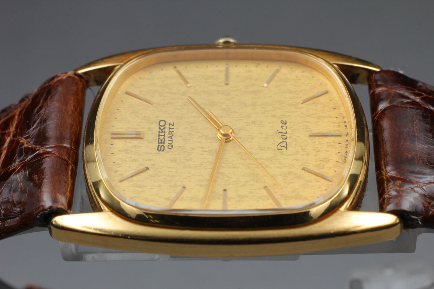 ⏯ 1981 [Near MINT] Seiko Dolce 5931-5460 SGP30 Quartz Men's Watch From JAPAN