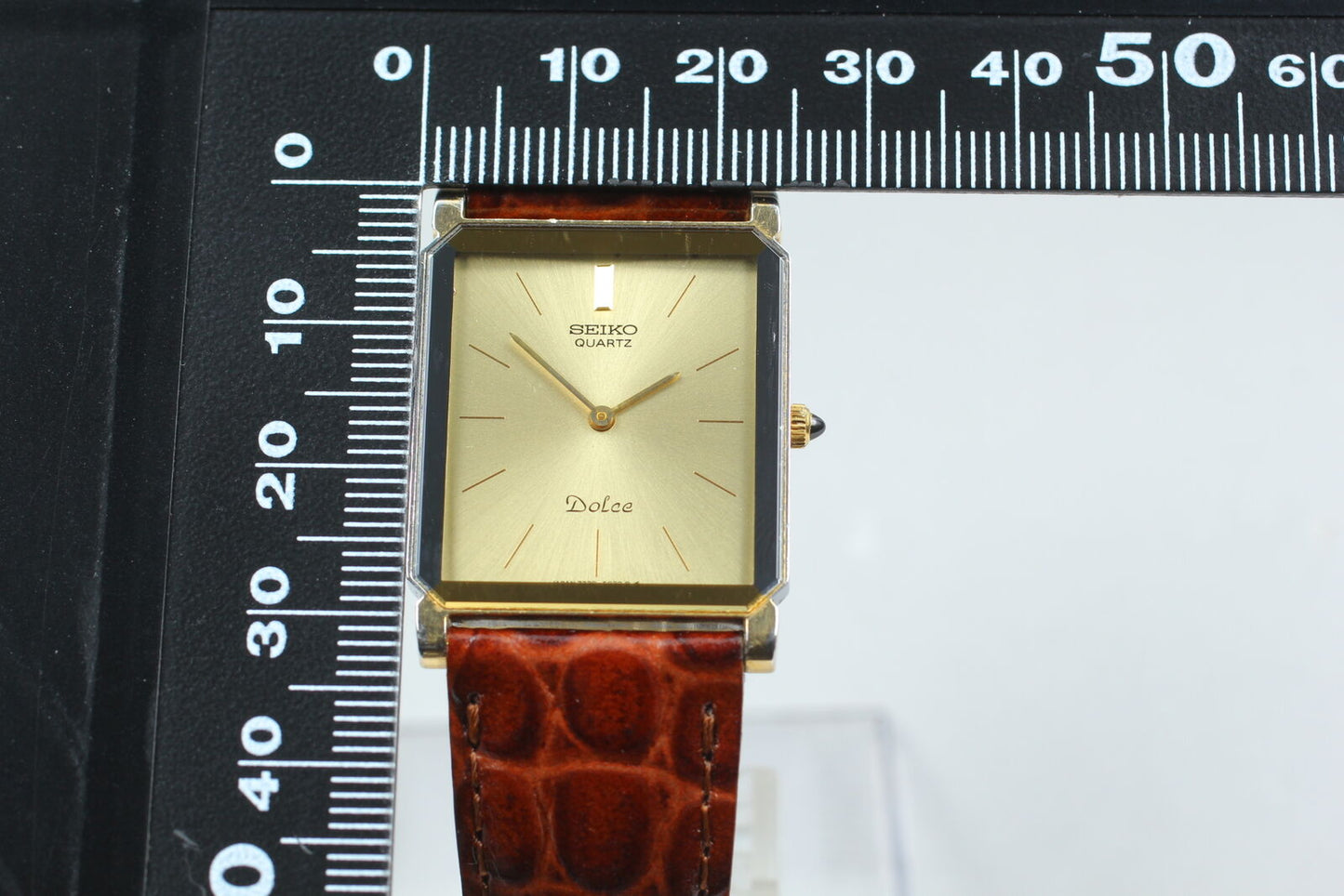 ⏯ 1985 [Near MINT] SEIKO Dolce 7730-5020 Quartz Gold Men's Watch From JAPAN