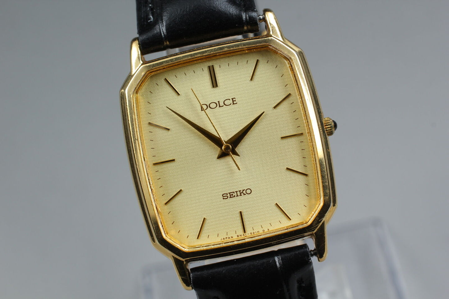 Boxed [Near MINT] SEIKO Dolce 8N41-5160 SGP30 Square Quartz Men's Watch JAPAN