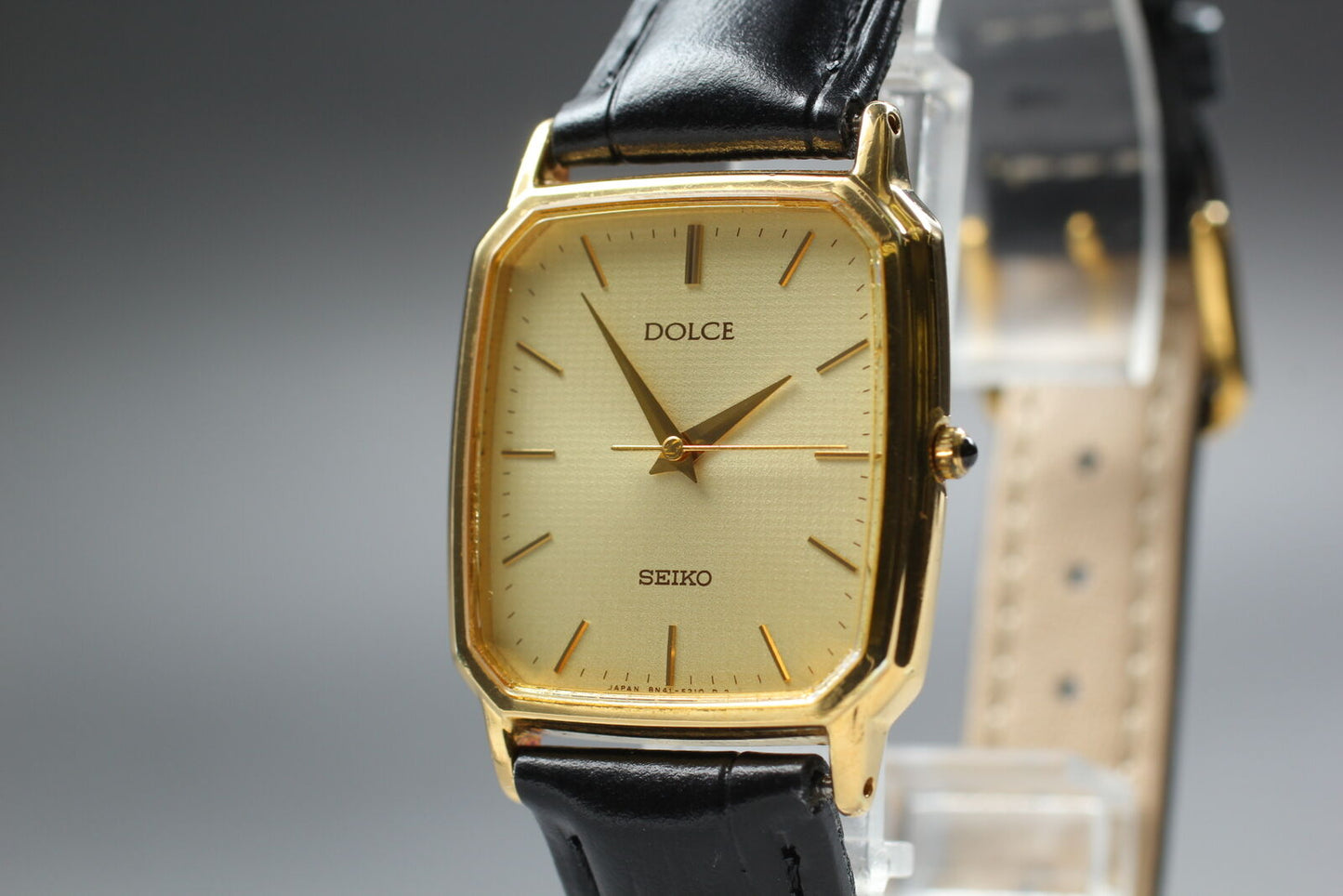 Boxed [Near MINT] SEIKO Dolce 8N41-5160 SGP30 Square Quartz Men's Watch JAPAN