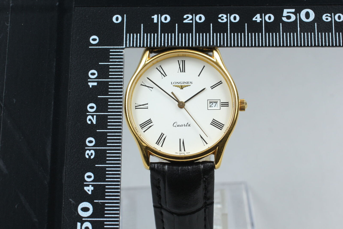 ⏯ [Near MINT] LONGINES Grande Classique 7431 L156.4 Quartz Men's Watch JAPAN