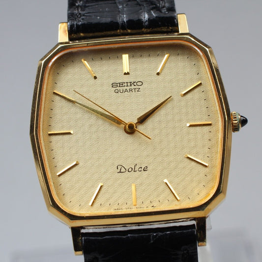 ⏯ Vintage 1987 Seiko Dolce 7731-5120 SGP30 Square Men's Quartz Watch From JAPAN