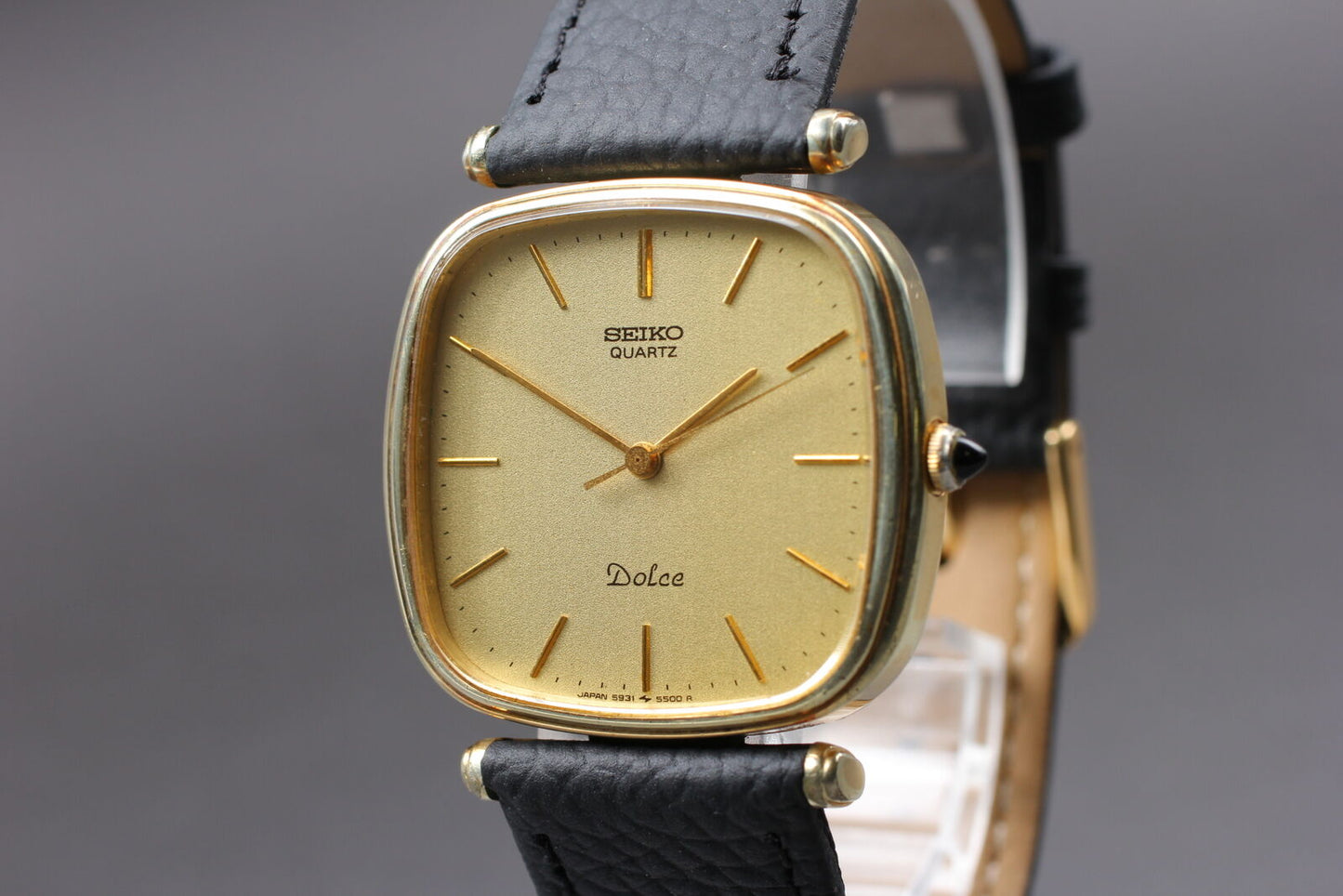 ⏯ Vintage [Near MINT] SEIKO DOLCE 5931-5400 Gold SGP30 Quartz Men's Watch JAPAN