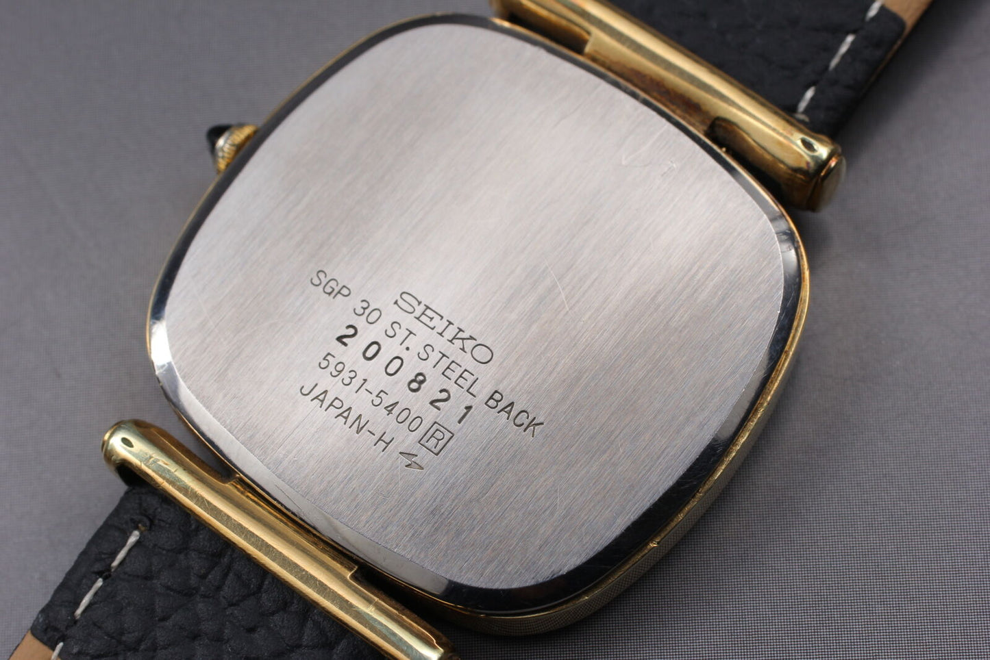 ⏯ Vintage [Near MINT] SEIKO DOLCE 5931-5400 Gold SGP30 Quartz Men's Watch JAPAN