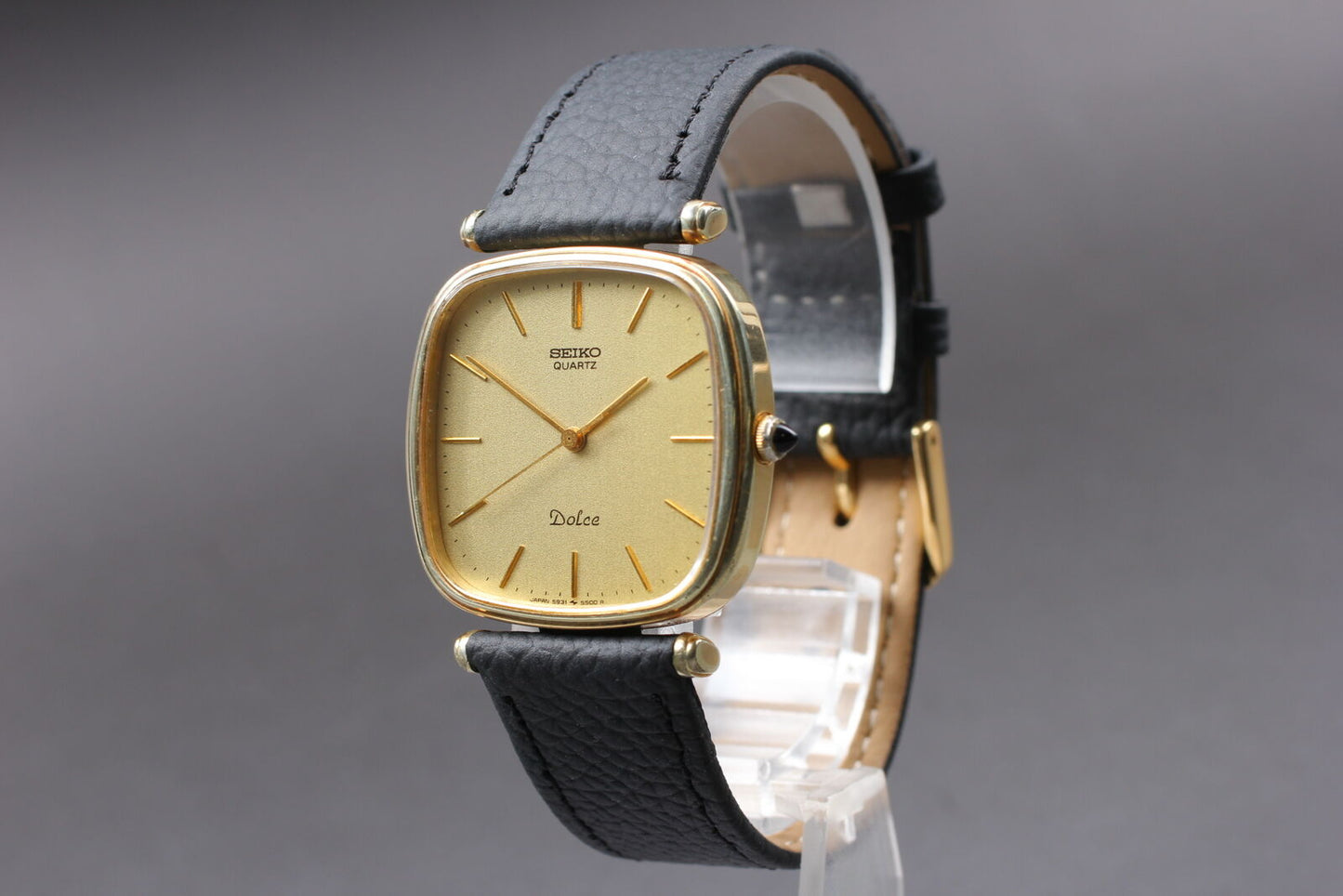 ⏯ Vintage [Near MINT] SEIKO DOLCE 5931-5400 Gold SGP30 Quartz Men's Watch JAPAN