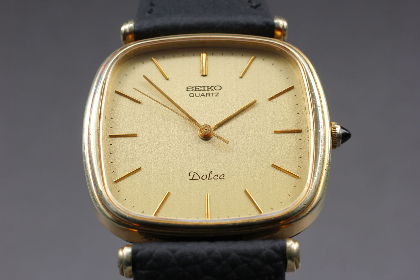 ⏯ Vintage [Near MINT] SEIKO DOLCE 5931-5400 Gold SGP30 Quartz Men's Watch JAPAN