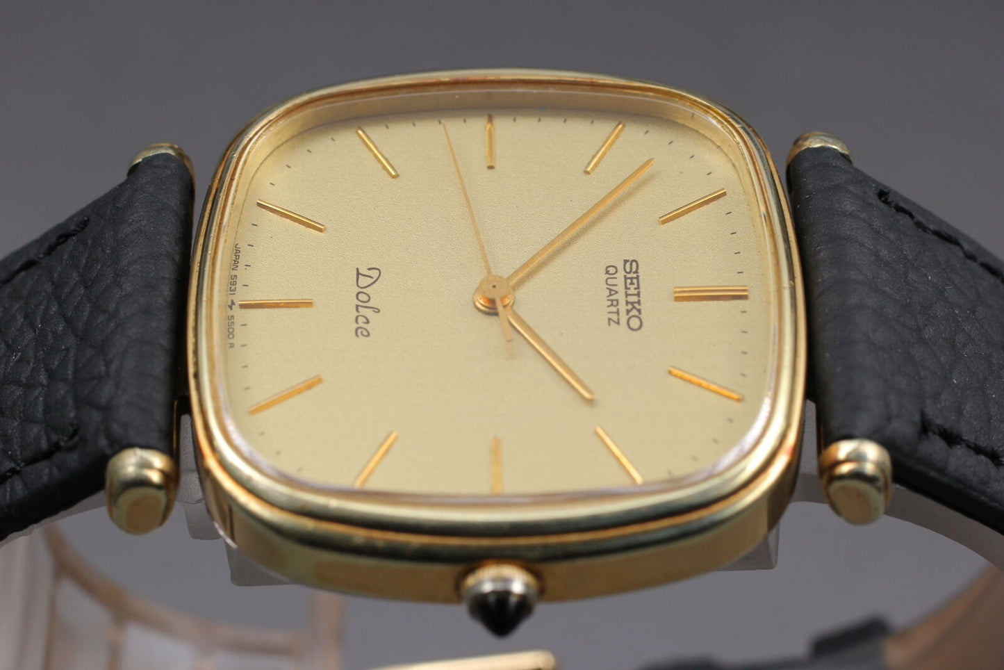 ⏯ Vintage [Near MINT] SEIKO DOLCE 5931-5400 Gold SGP30 Quartz Men's Watch JAPAN