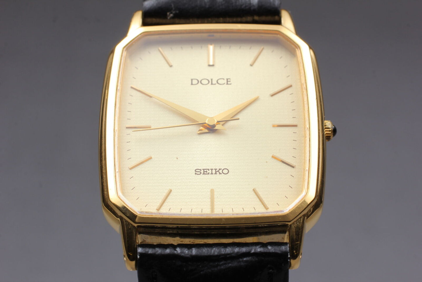 ⏯ Vintage [Near MINT] SEIKO Dolce 8N41-5160 SGP30 Gold Quartz Men's Watch JAPAN