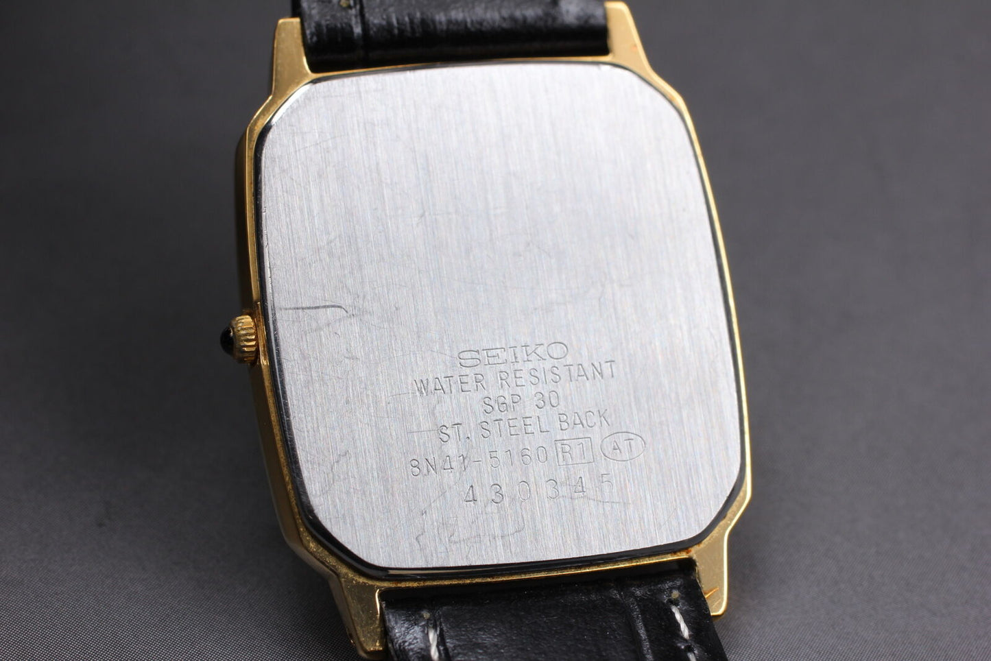 ⏯ Vintage [Near MINT] SEIKO Dolce 8N41-5160 SGP30 Gold Quartz Men's Watch JAPAN