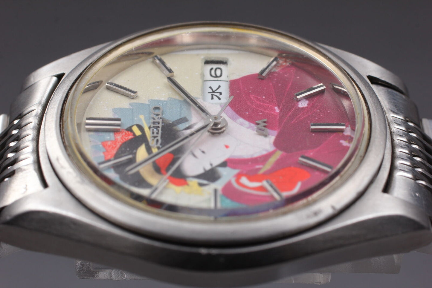 ⏯ Vintage [Near MINT] SEIKO LORD MATIC LM 5606-7070 UKIYOE 23J AT Watch JAPAN