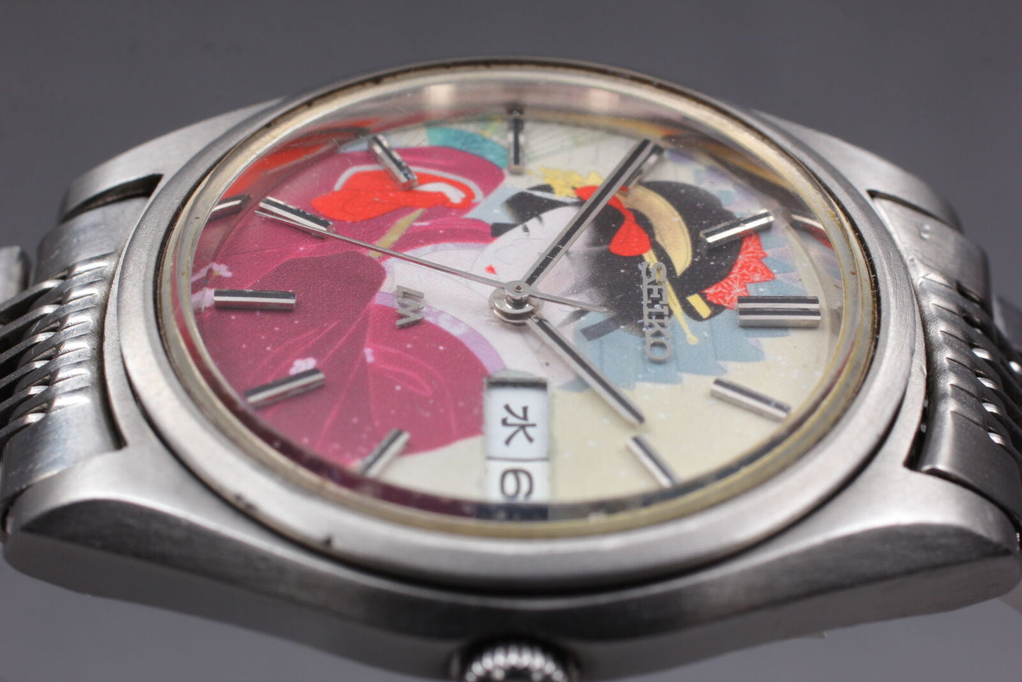 ⏯ Vintage [Near MINT] SEIKO LORD MATIC LM 5606-7070 UKIYOE 23J AT Watch JAPAN