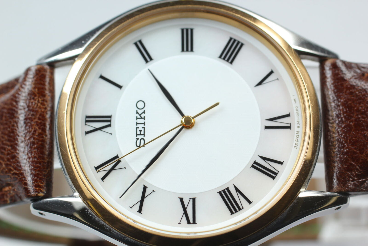 ⏯ Vintage [Near MINT] Seiko Dolce 8J41-0AJ0 White Dial Quartz Men’s Watch JAPAN