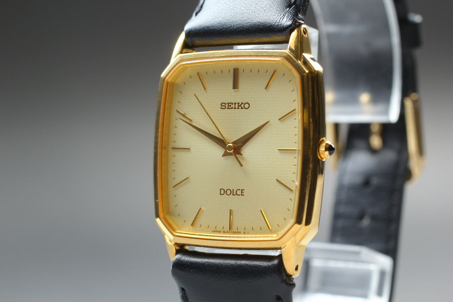 ⏯ Vintage [Near MINT] Seiko Dolce 8J41-5000 SGP30 Gold Quartz Men's Watch JAPAN